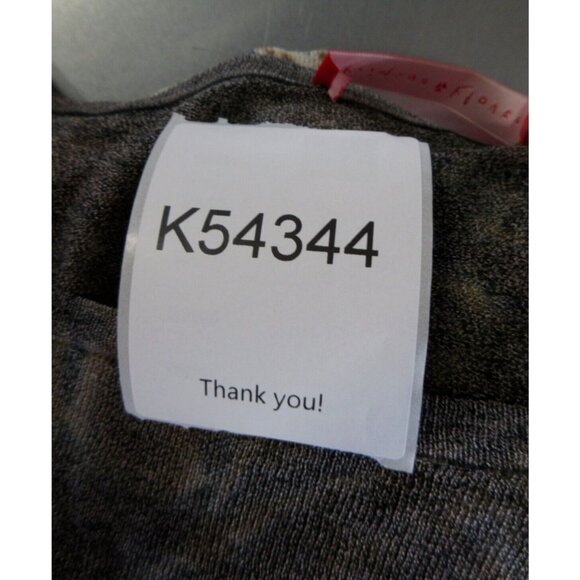 Krimson Klover Sweater Large Linen Pullover Abstract Ruched Sleeve - Picture 11 of 11